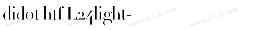 didot htf L24light字体转换